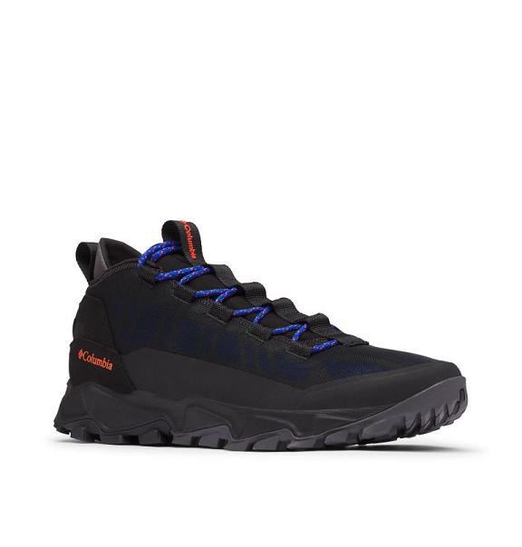 Columbia Flow Borough Sneakers Black Orange For Men's NZ78946 New Zealand